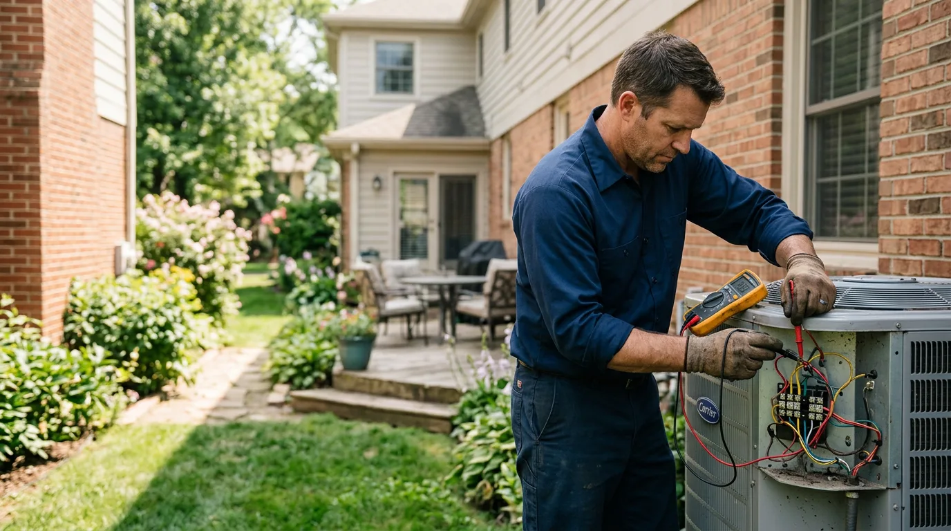 HVAC technician working near Atlantic Beach, NY